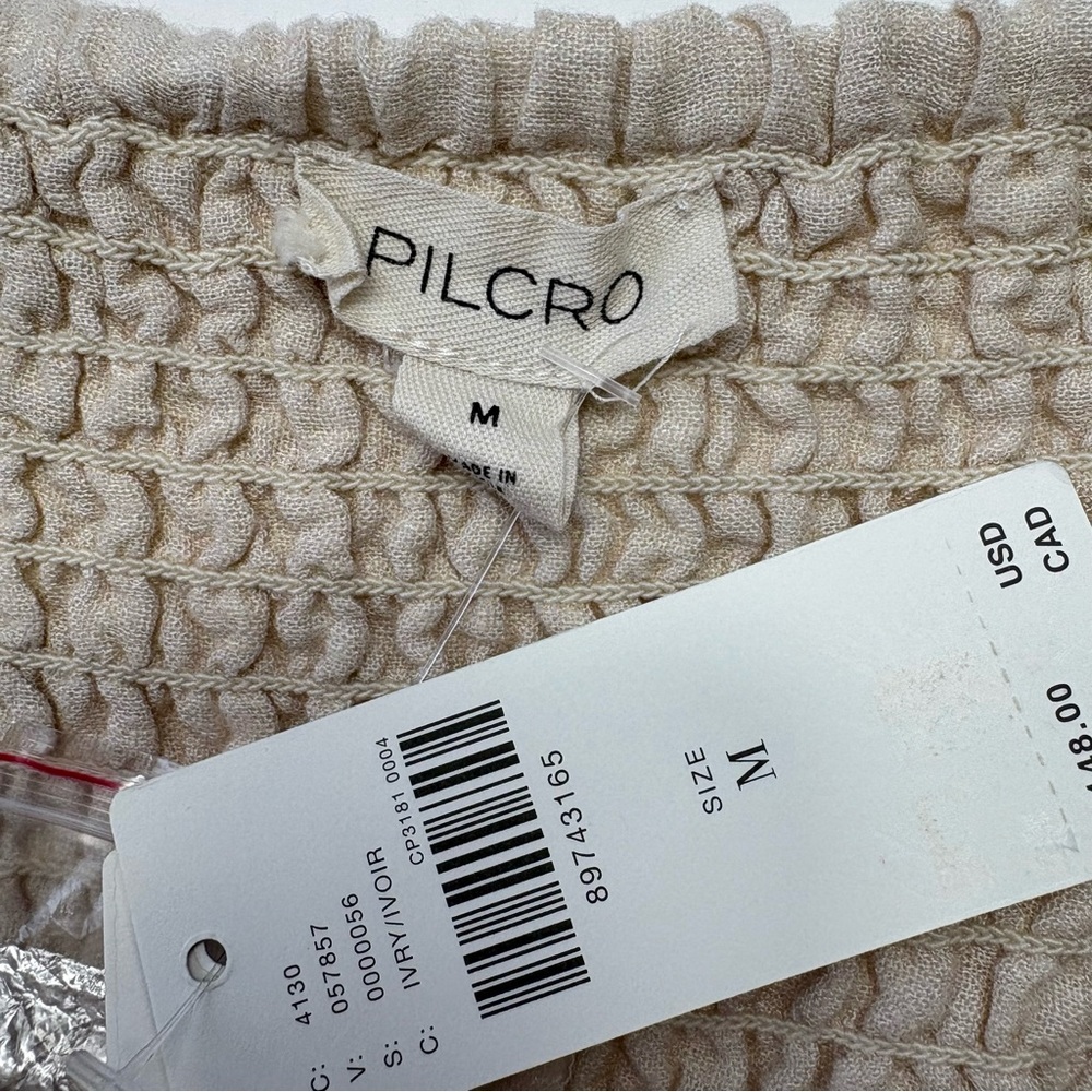 NWT Anthropologie Pilcro Sleeveless Square-Neck Linen Blend Midi Dress M - Picture 12 of 16